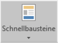 Textbaustein, Autotext, Schnellbaustein Symbol