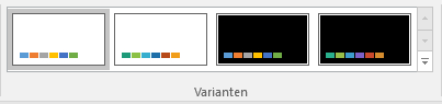 PowerPoint Design Varianten