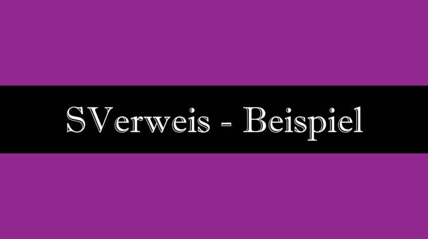 sverweis beispiel