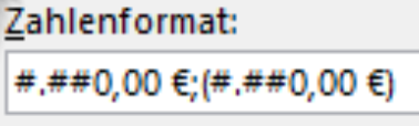 Word Zahlenformat Währung