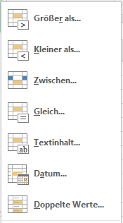 Excel bedingte Formatierung