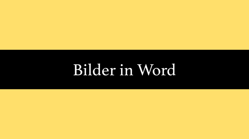 Bilder in Word