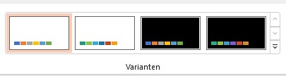 Powerpoint Hintergrund Varianten