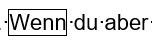 Text rahmen in Word