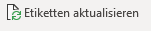etiketten aktualisieren