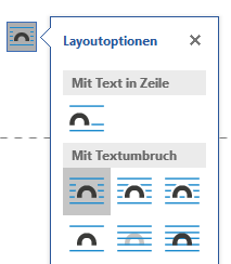 briefvorlage textumfluss quadrat