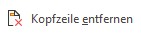 kopfzeile entfernen