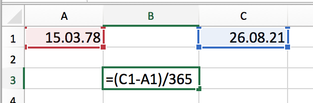 excel alter berechnen geburtsdatum