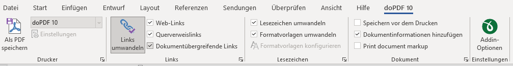 Word zu PDF umwandeln mit Converter