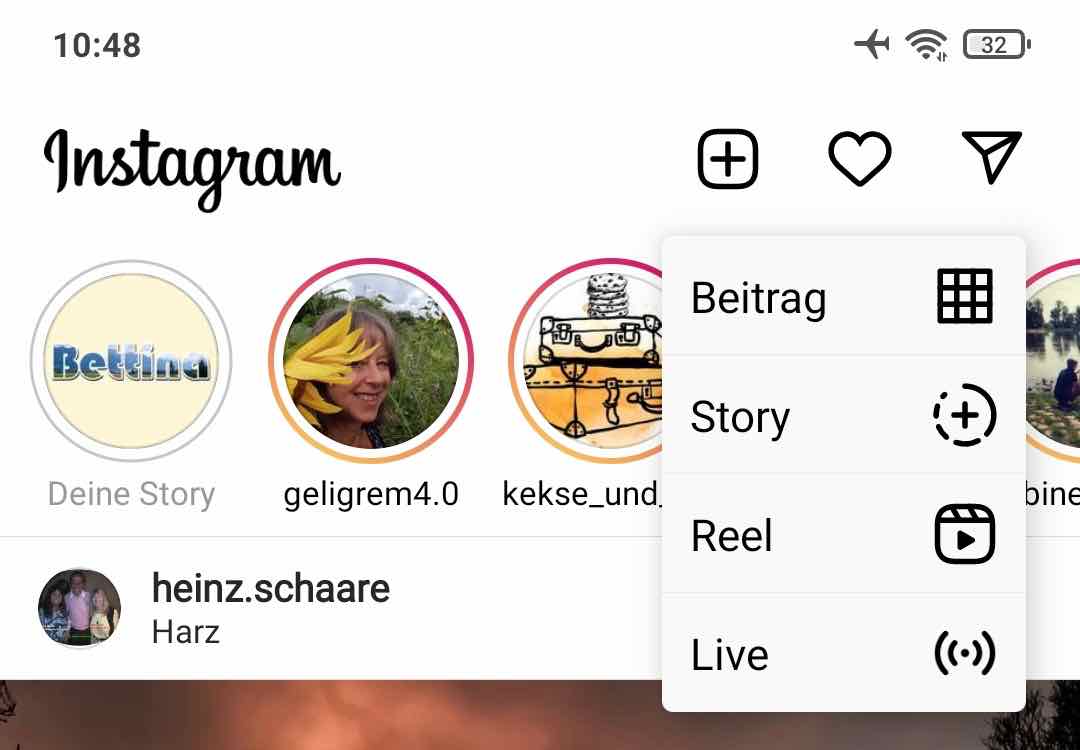Instagram Story erstellen