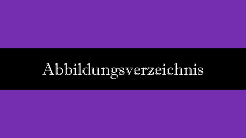 Abbildungsverzeichnis Word