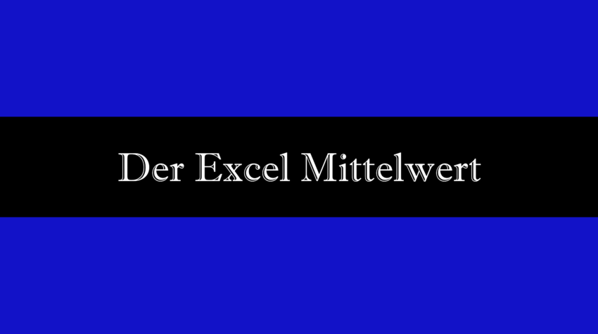 Excel Mittelwert