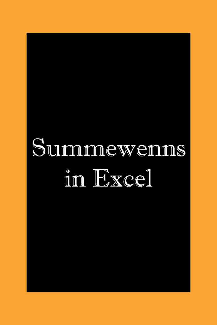 Summewenns in Excel: Summe berechnen mit mehreren Kriterien.