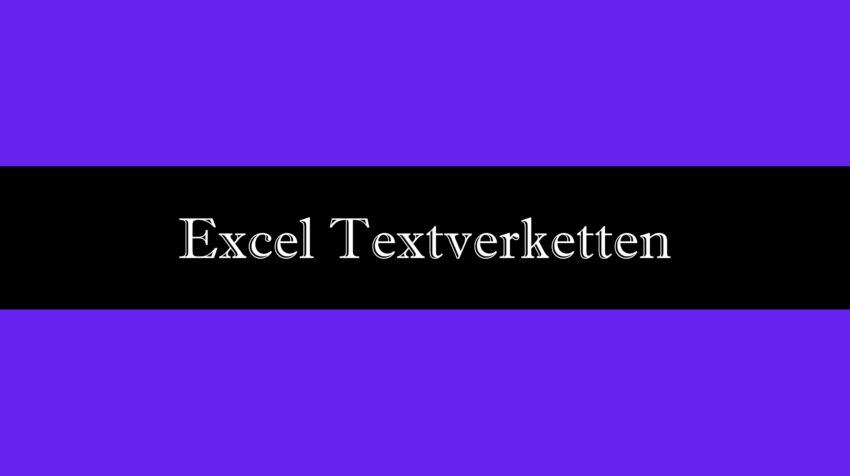 Textverketten Excel