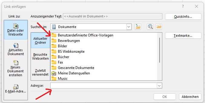 Bild verlinken in Excel