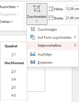 bild zuschneiden seitenverhältnis