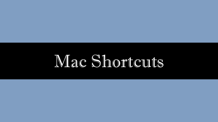 mac shortcuts
