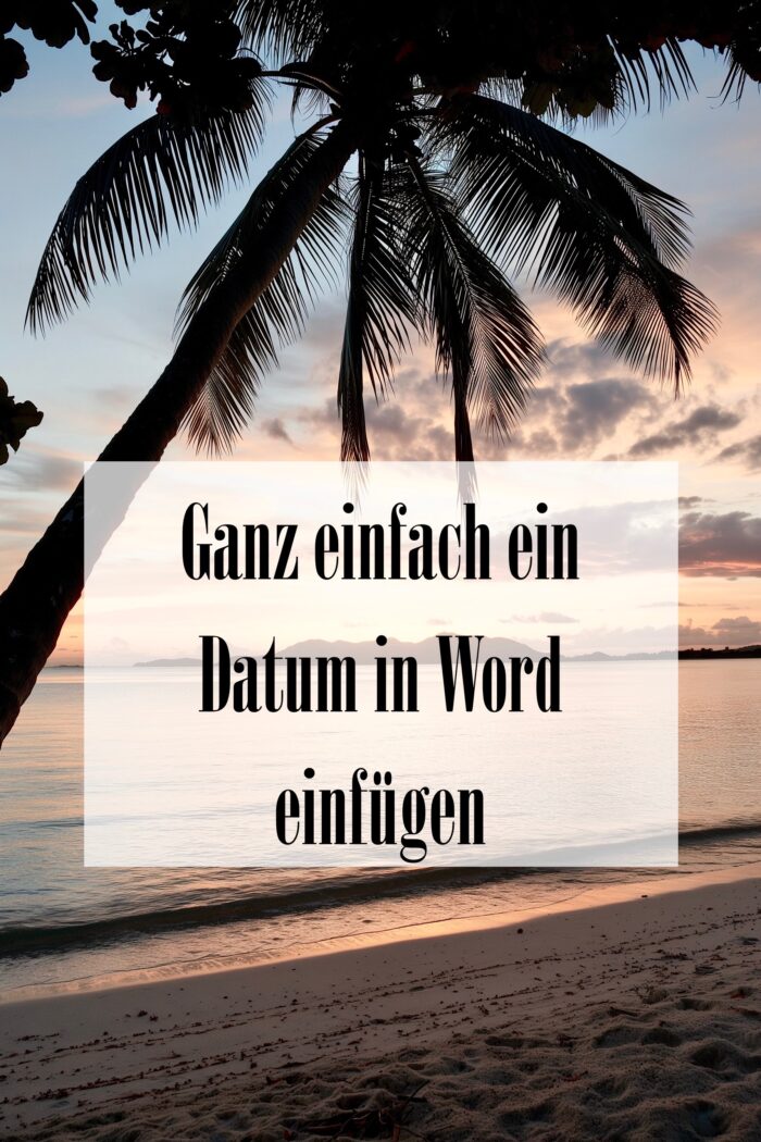 Word: Datum einfügen