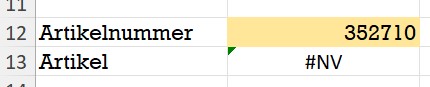excel xverweis wenn nicht gefunden