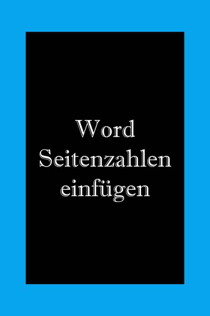 word seitenzahlen einfügen: ab seite 3, erste seite anders, nicht fortlaufend