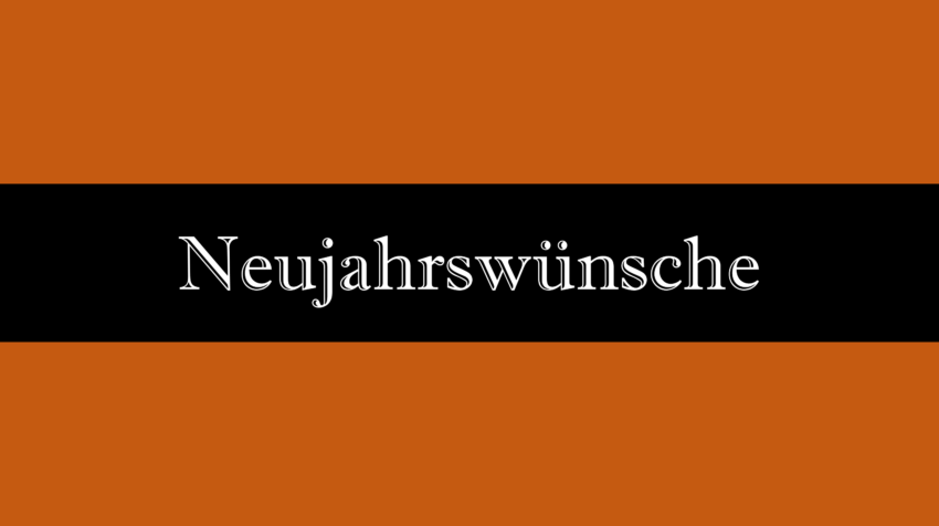 Neujahrswünsche geschäftlich