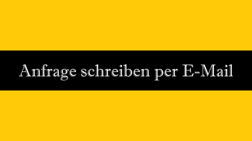 Anfrage schreiben