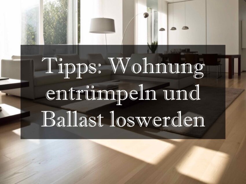 Tipps: Wohnung entrümplen, Ballast loswerden